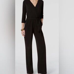 NY Collection Classic Black Jumpsuit